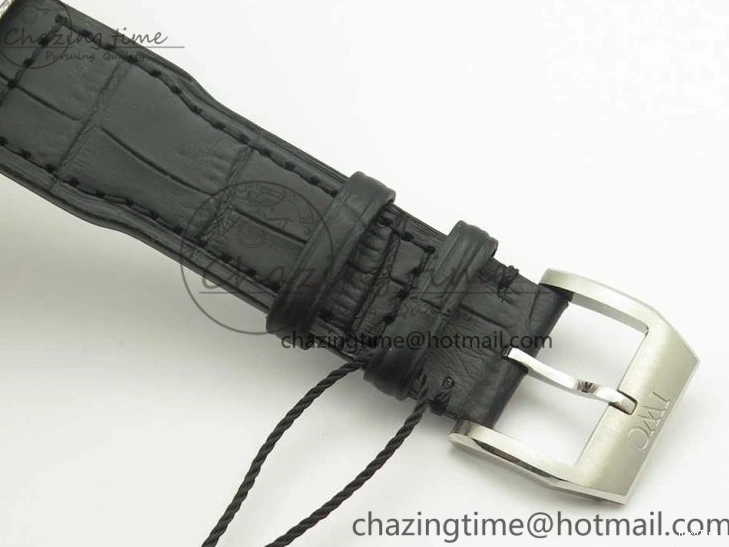 MIROTIME 0126 Pilot Chrono 377725 SS ZF 1:1 Best Edition White Dial on Black Leather Strap A Soft 7183